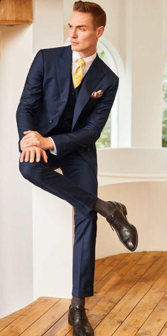 VBC Custom Tailored Navy Blue Suit