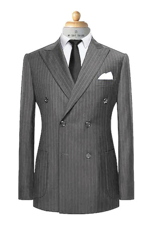 Grey Italian Pin Stripes Suit – VBC
