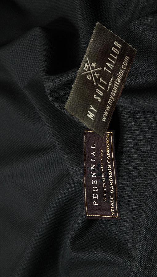 Black hop sack fabric from VBC for custom tailored suits