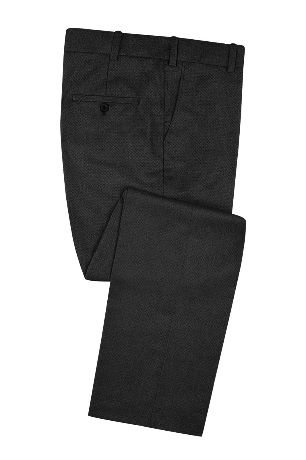 Black Birdseye Wool Suit – Classic Year-Round Custom Tailored Business Suit