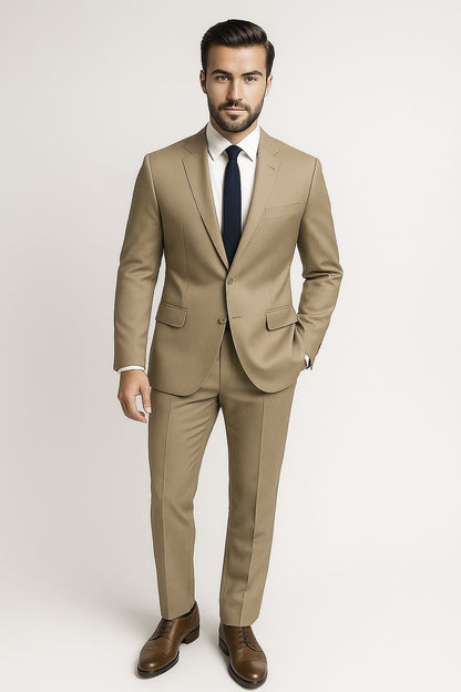 Monaco Beige Suit - A Timeless Classic for Men
