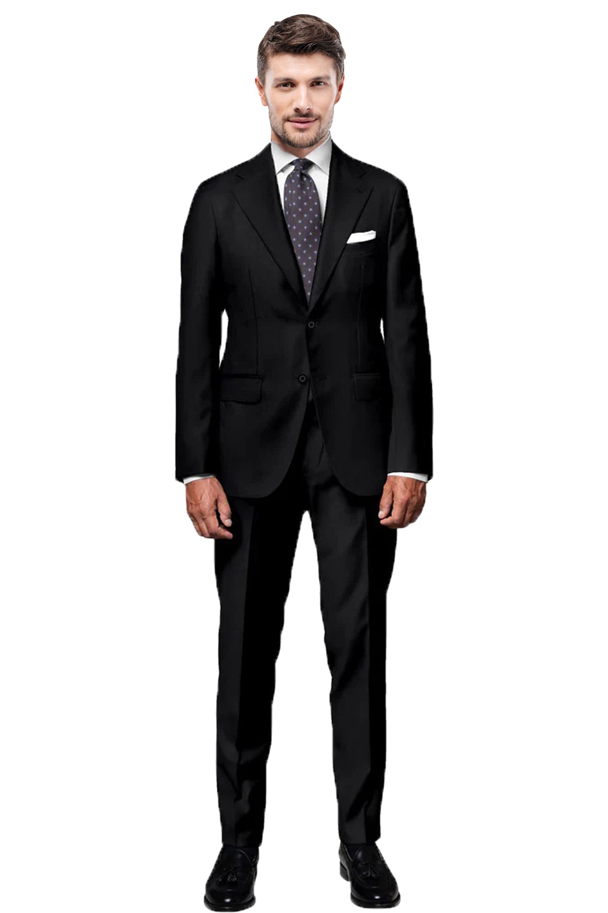 Timeless Elegance of the Black Herringbone Suit VBC