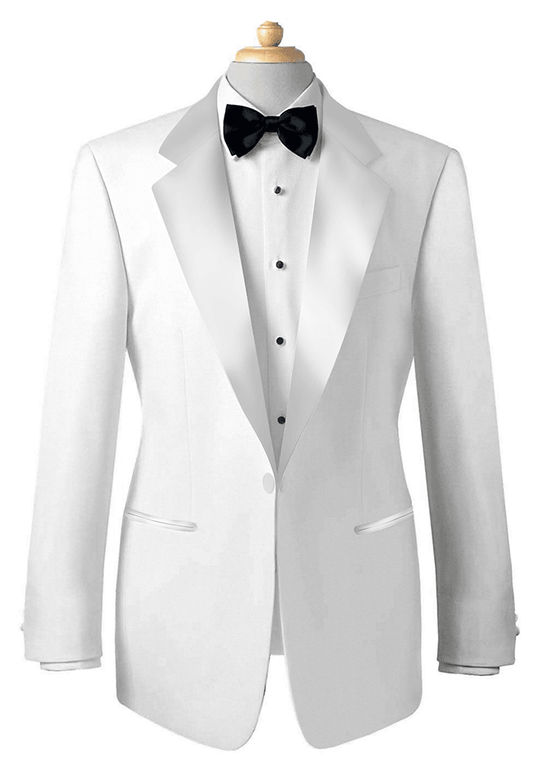 White Tuxedo Jacket for Men – Custom Tailored Elegance